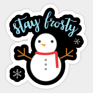 Cute Frosty Snowman Sticker